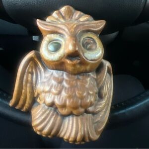Vintage Brown Winking Owl Figurine - Home Accents Decor